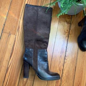 Nine West brown heeled boots